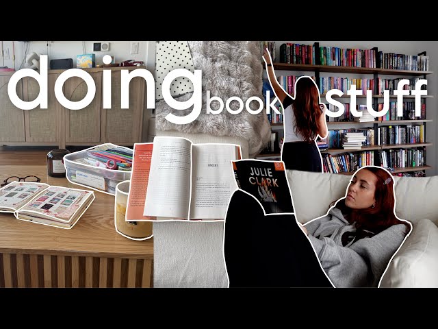 let's do book stuff together! (reading vlog, library trip, reading journal updates)
