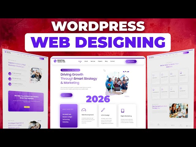 FREE WordPress Web Design Course 2026 | Complete Website Designing Tutorial (3+ Hours)