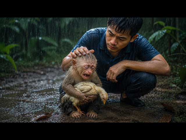 Baba And Dad Minh Search For Missing Chick Chip In The Rain... A Heartbreaking Discovery