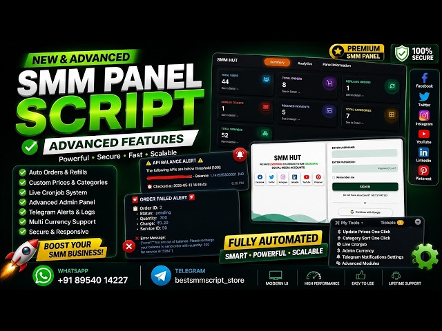 Best SMM Panel Script 2026: अब अपना खुद का पैनल चलाएं! 📈