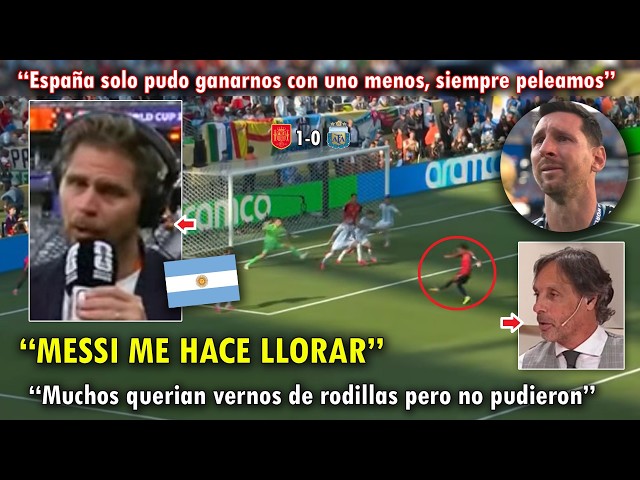 THEY'RE CRYING! ARGENTINE JOURNALISTS IN TEARS after LOSING FINAL SPAIN VS ARGENTINA TODAY