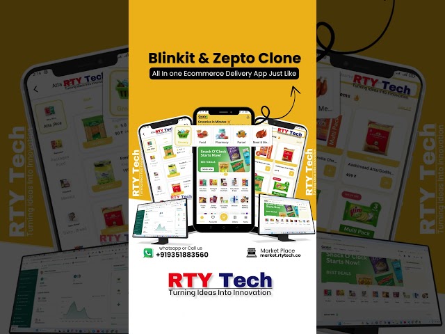 Zepto & Blinkit Clone For Grocery App Development  #food #ecommercebusiness #fooddeliveryapp
