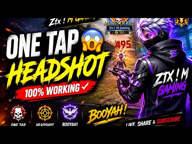 One Tap Headshot Sensitivity ||100% Lagbe #sensitivity #1million & Ztx! M Gaming 