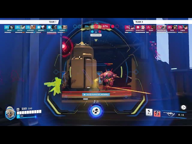 Overwatch 6v6 Dynamic Queue | Ana Gameplay | Lijiang Tower