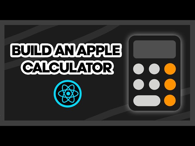 Apple Calculator Clone in React JS 🔥🔥 Mini Project for complete Beginners
