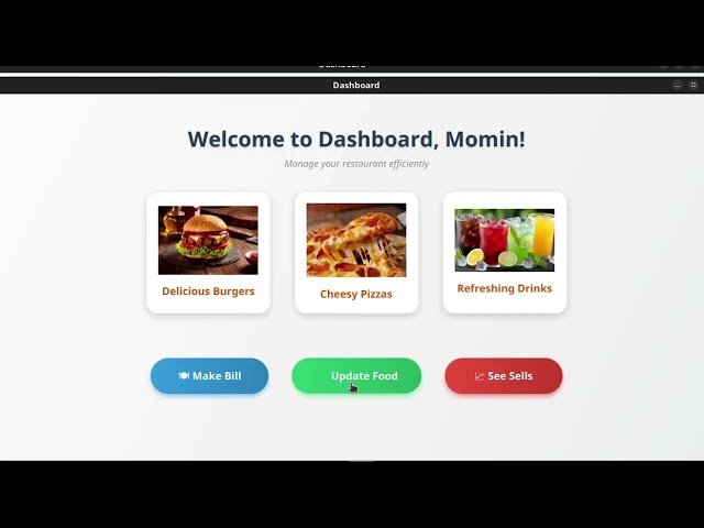 Food Billing System Project | Restaurant Management Software Demo | JavaFx project
