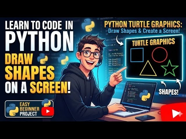 How to draw shapes in python by coding.