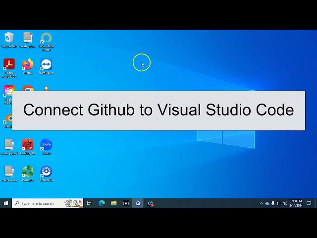 Connect Visual Studio Code with Github