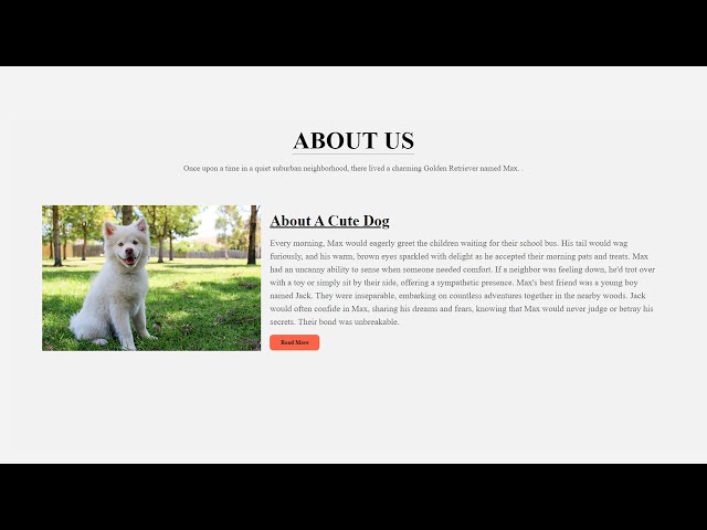 Create A Responsive About Us Page with HTML and CSS: A Step by Step Guide