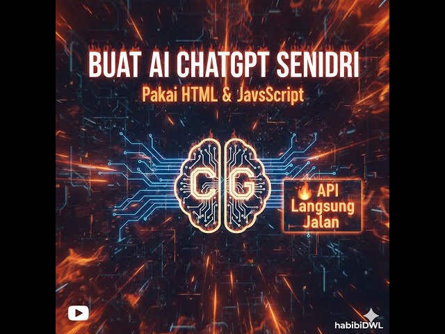 Bikin AI ChatGPT Sendiri Pakai HTML & JavaScript 🔥API Langsung Jalan