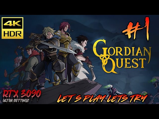 Let's Play Gordian Quest Part 1 [ 4K ULTRA HDR 60FPS ] (Zombie Apocalypse RPG Roguelite)