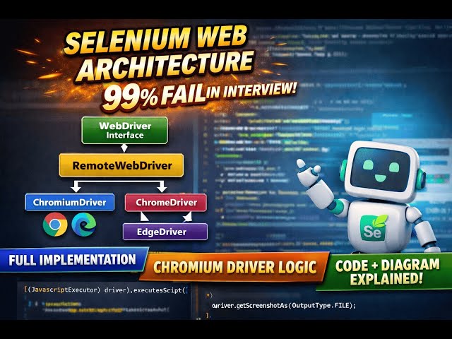Selenium WebDriver Hierarchy Explained | SDET Interview Questions 2026 | The Secret Behind WebDriver