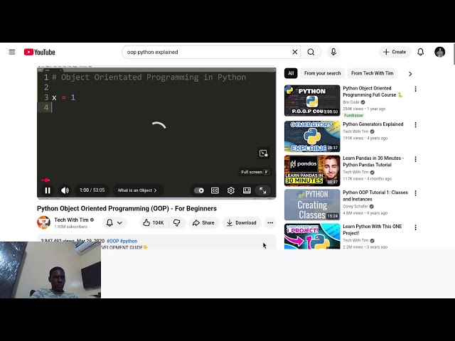 Reaction to Python Object Oriented Programming