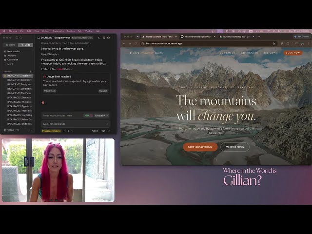 Day 40: Vibe Coding with Claude Fable 5 | Building a Pakistan Travel Website | Hunza Mountain Tours