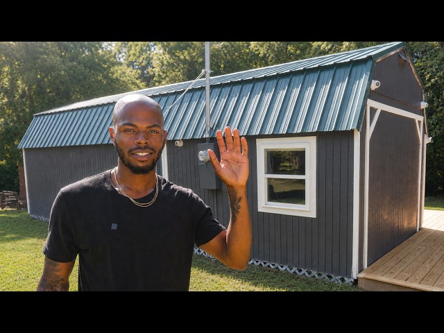 21 yr old turned his Dad's old shed into a tiny home for $16k