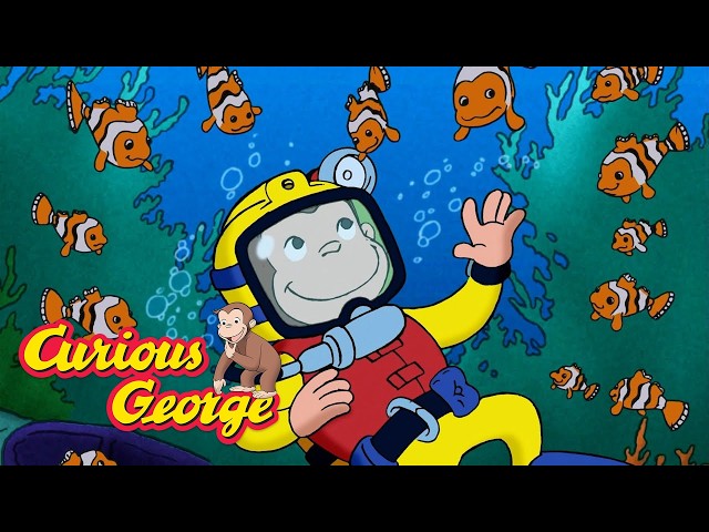 Look at all the Fish! 🐟 🐵 Curious George 🐵 Kids Cartoon 🐵 Kids Movies