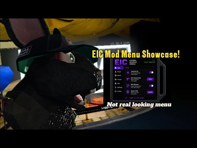 EIC MOD MENU SHOWCASE!! #acmods #animalcompany #popular 