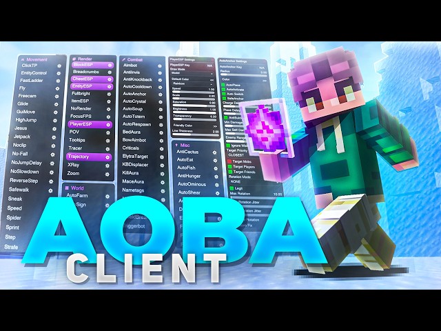 26.2 Hack Client FREE - Minecraft Java 1.26.2  & 1.21.11 - (Aoba) 2026 - Best Hack Client