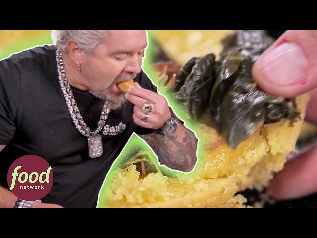 Guy Fieri Tries Scratch Made Hawaiian Ham Loaf | Diners, Drive-Ins, And Dives
