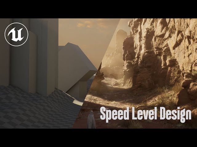 Speed Level Design UE5 - Desert Timelapse