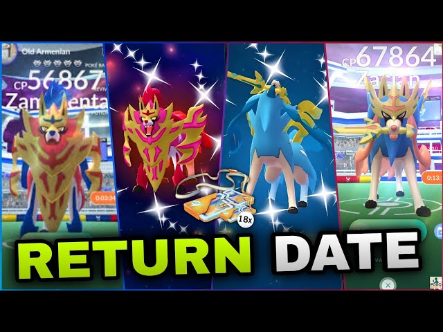 Crown Sword Zacian and Crown Shield Zamazenta Raids Date | When Crown Forms Will Return??