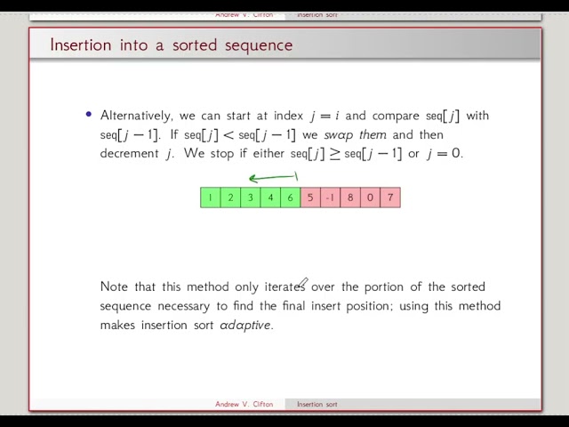 Week 06   Insertion Sort