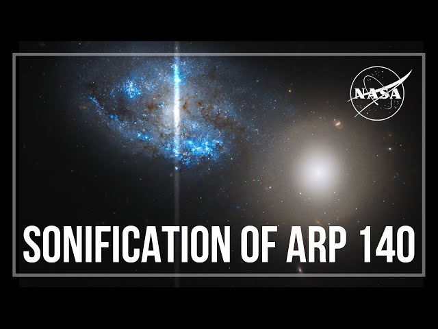 Sonification of Arp 140