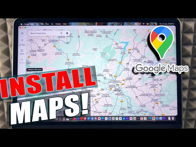 how to download google maps on macbook?