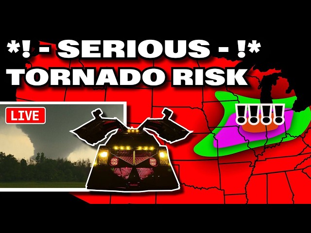 MASSIVE Tornado Threat - Live Storm Chasers