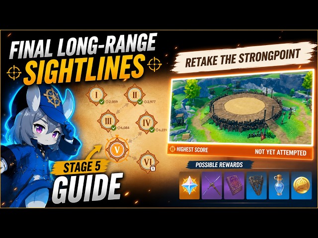 Final Long-Range Sightlines Stage 5 Guide Easy Full Walkthrough #genshinimpact