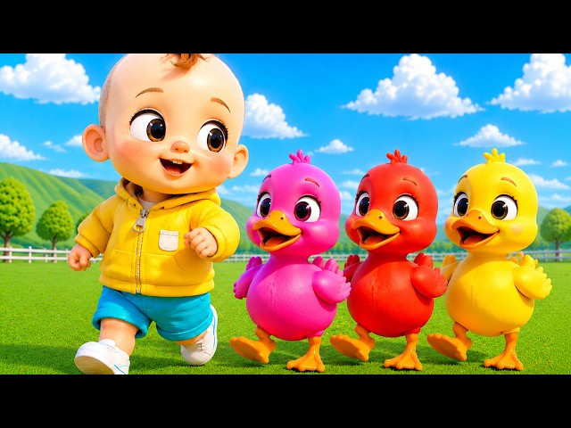 Cinco patitos - Canciones infantiles Nick + Canciones divertidas para niños / Dibujos animados / ...