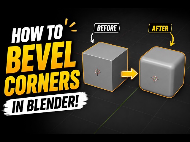 How to Bevel Corners in Blender!!! [39 SECONDS]