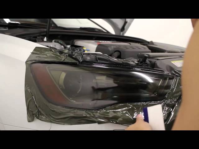 HOW TO:  Tint / Smoke Headlights using vinyl overlays | DIY