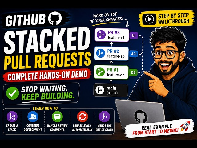 GitHub Stacked Pull Requests: Complete Hands-On Demo
