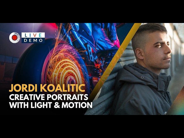 Creative Portraits with Light & Motion with Photographer Jordi Koalitic | Live Photography Demo