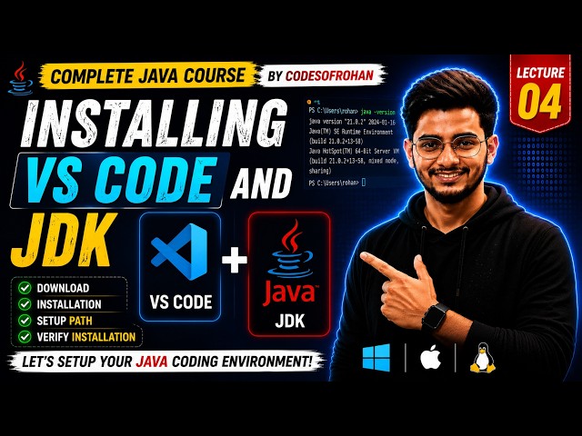 Installing VS Code and JDK | by codesofrohan | in Hindi