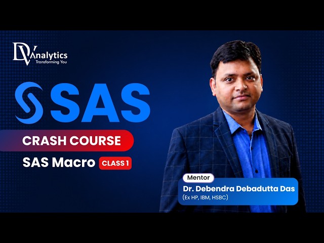 SAS Programming CRASH Course | SAS MACROS | CLASS 1 | NAMING, STARTING & ENDING MACROS IN SAS