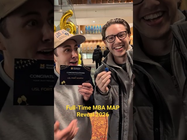 Full-Time MBA MAP reveal 2026