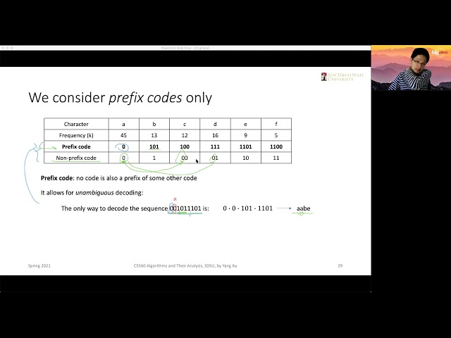 Greedy algorithms (part 2): Huffman codes and Knapsack problems