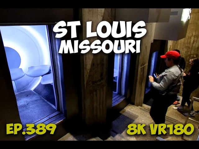 Ep.389 St Louis Missouri - Gateway Arch Tram Ticketing Security And Timed Entry 8K VR180 3D Travel