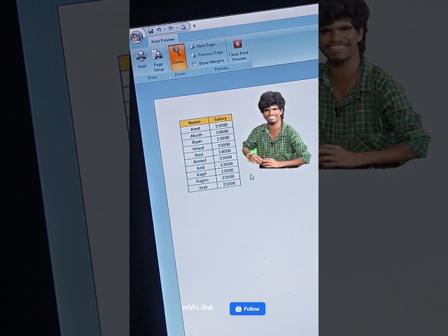 How To Print Data With Lines 📄 || Excel Printout Setting || #excel #print #tutorial #yt #shorts