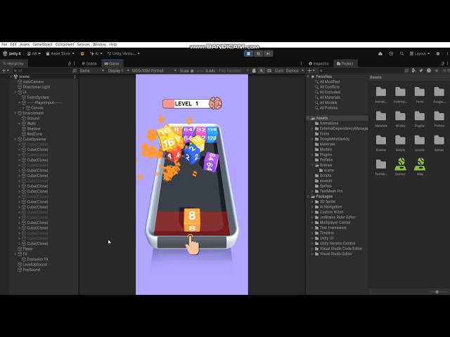 Cube Merge Game Unity Source Code | Unity Merge Game Template