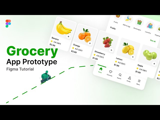 Master Prototyping in Figma with this full grocery app Figma prototype tutorial (Plus Design file)