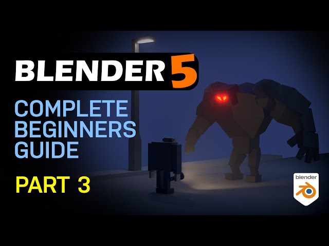 Blender 5 Complete Beginners Guide - FREE COURSE - Part 3 - The Old Man