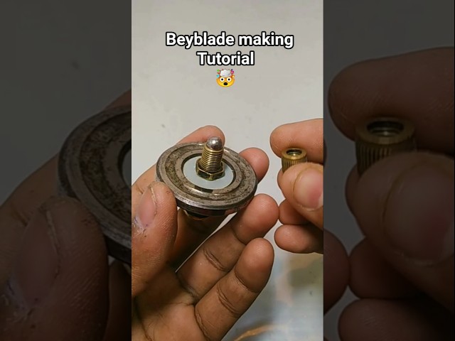 Metal Beyblade making tutorial #beybalde #shorts #youtubeshorts