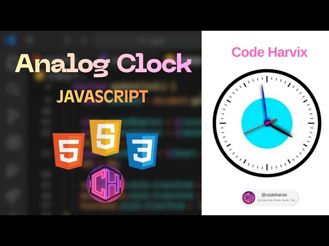 How to Build an Analog Clock with HTML, CSS, and JavaScript