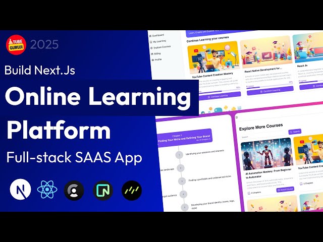 Build & Deploy an AI Online Learning Platform Using NextJs, React, Clerk, Neon, Drizzle ORM