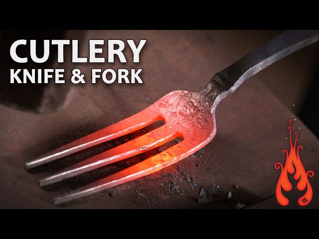 Blacksmithing - Medieval Style Cutlery : Knife and Fork