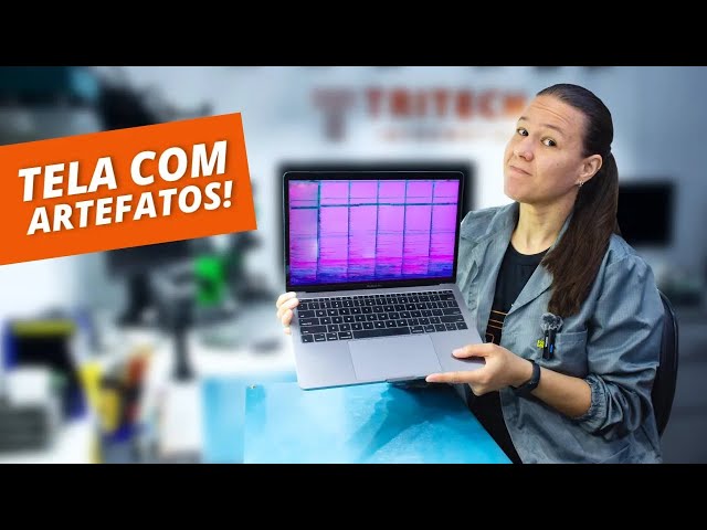 MacBook Pro com Listras/Faixas Rosas na Tela | DustGate!