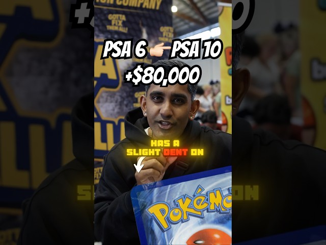 PSA 6 ➜ PSA 10🔥book at GottaFixThemAll.com.au 👀#pokemontcg #pokemoncards #psa10 #pokemon